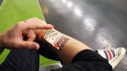 The Cicret Bracelet Like a Tablet but on your body skin.....How Amazing