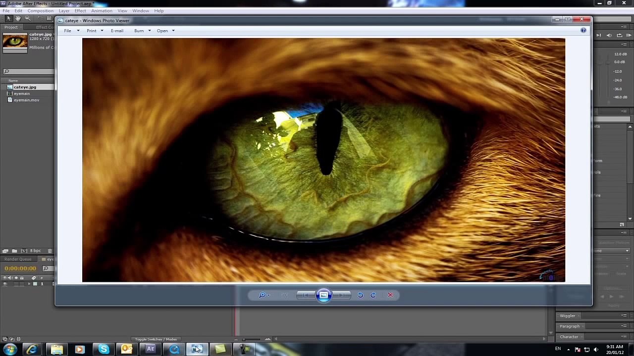 How To Create A Cats Eye Effect - Adobe After Effects Tutorial 2