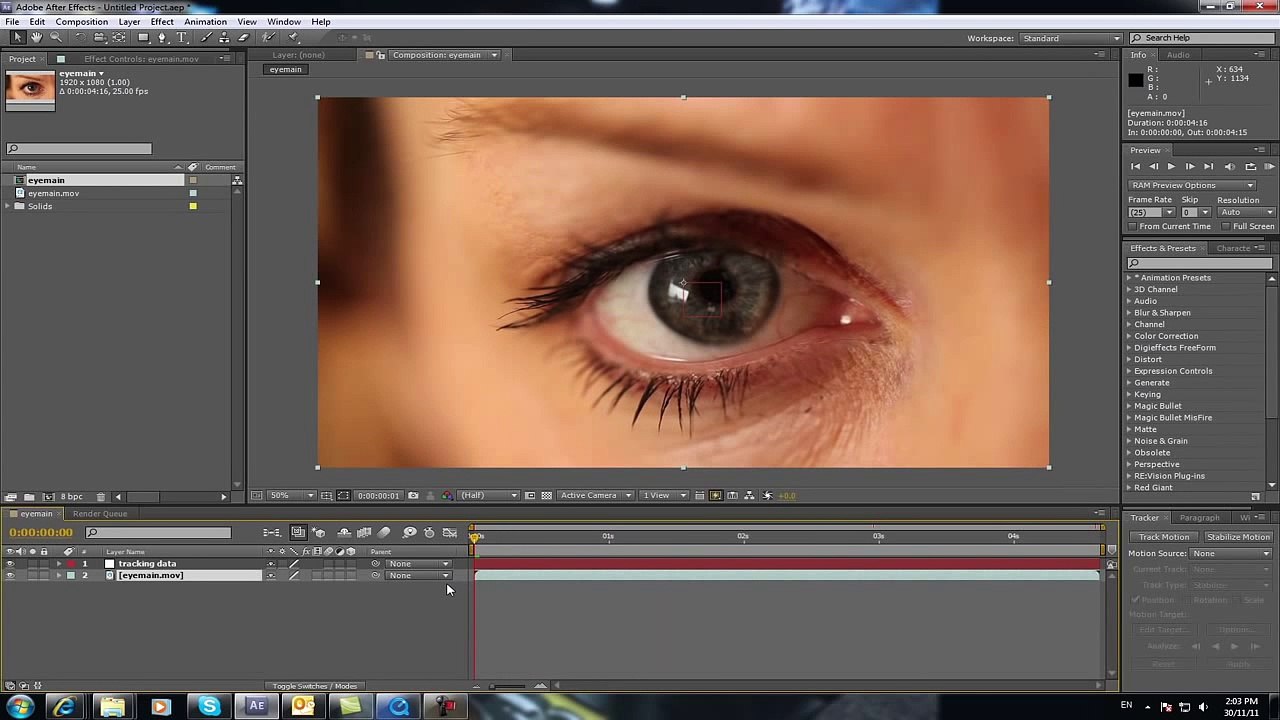 How to do a Dilating Eye Effect - Adobe After Effects Tutorial 1