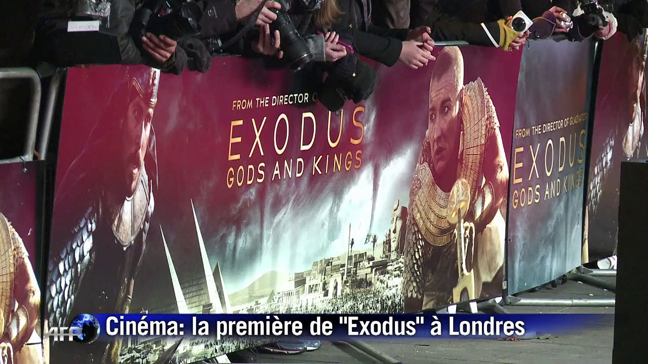 Cinema: Ridley Scott et Christian Bale à la première de "Exodus"