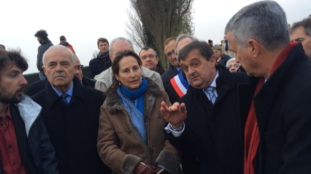 Submersion marine : visite de Segolène Royal