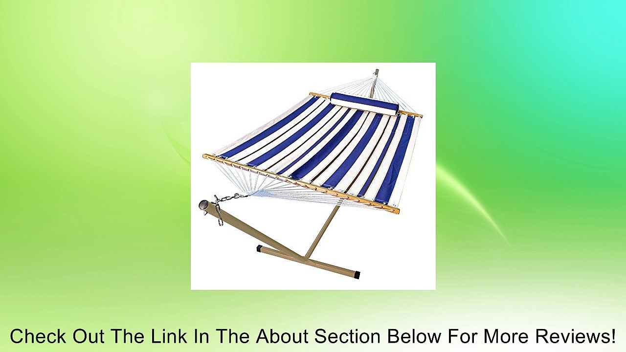 11 ft. Fabric Hammock, Pillow & Stand Set Review