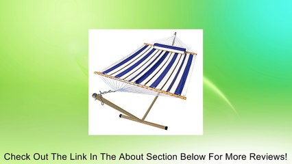 11 ft. Fabric Hammock, Pillow & Stand Set Review