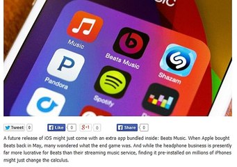 Beats Music might find itself bundled with iOS in 2015