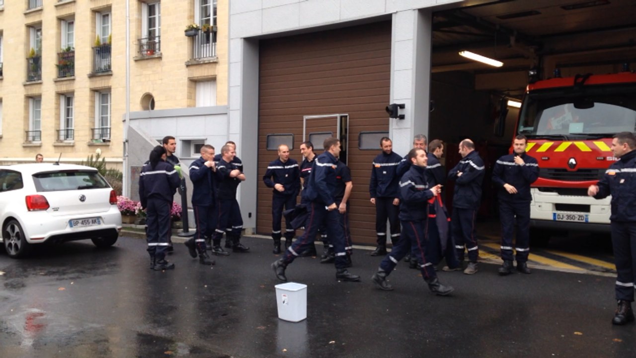 Ice bucket challenge des pompiers de Caen