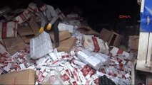 Kırıkkale'de 400 Bin Paket Kaçak Sigaraya İmha