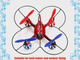 Wltoys V252PRO 2.4G 4CH 6-Axis RC UFO Helicopter Quadcopter RTF Mode 2 with Gyro Red - Holiday Gift Guide