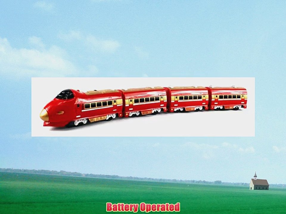 Super 757 Passenger Express Battery Operated 28 Bump and Go Toy Train Car w/ Sounds (Colors - Holiday Gift Guide
