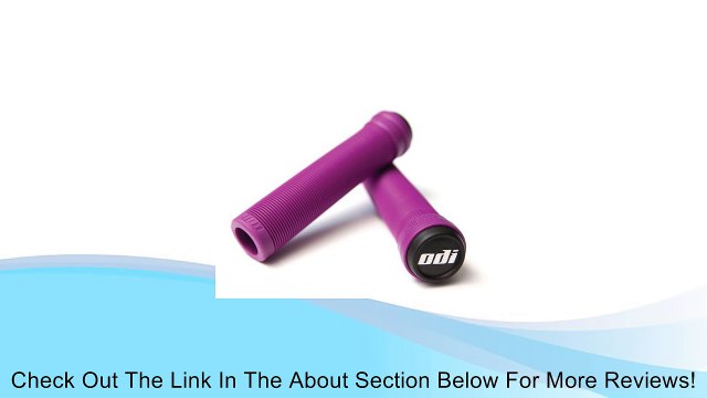 NEW ODI Soft Flangeless Longneck Grips Softies For Bikes And Scooters PURPLE Review