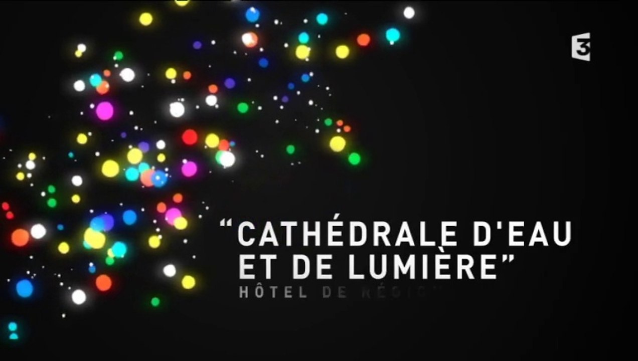 Fête des lumières 2014 : Cathédrale d'eau et de lumière, Hôtel de région