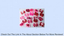 30 Valentine's Day Dog Hair Bows Collection -Hot Pink/Pink/Red with center decorated with flower Review