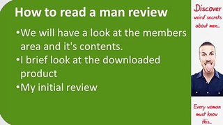 How to read a man review - How to read a man manual reviews