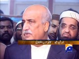 Khurshid Shah Meet  JUI-F leader Khalid Soomro Son's-Geo Reports-04 Dec 2014