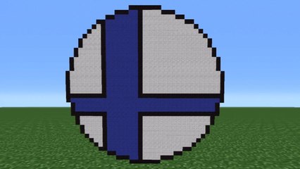 Minecraft Tutorial: How To Make The Super Smash Bros Logo