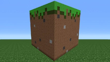 Minecraft Tutorial: How To Make A Grass Block Statue