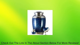 Urnsdirect2u Grecian Blue Cremation Urn Set, Brass Review