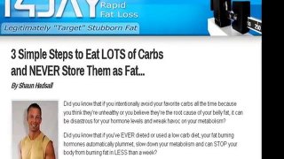 14 Day Rapid Fat Loss Macro-patterning Nutrition & Exercise System