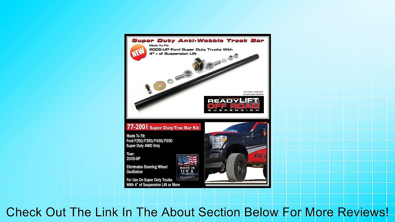 Ready Lift 77-2001 2005-2013 F250 F350 Super Duty 4WD 4+ inch Lift Anti Wobble Trac Bar Review