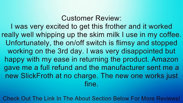 Kuissential SlickFroth 2.0 - Electric Milk Frother, Cappuccino Maker Review