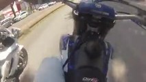 Course poursuite avec les motards de police en France