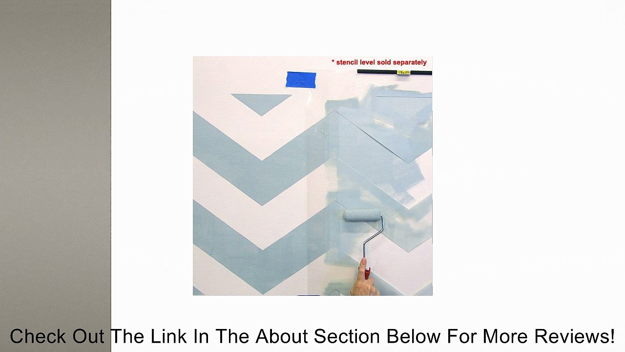 Chevron Allover Stencil - Large Scale Review