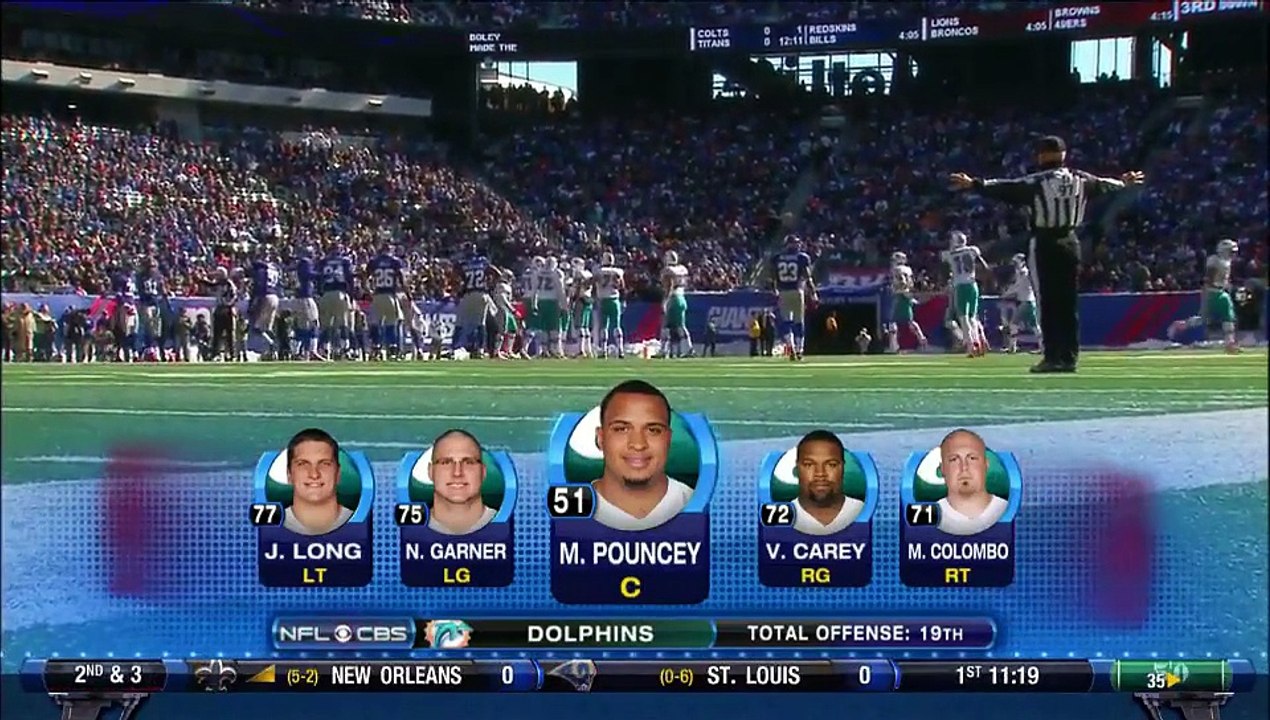 NFL 2011-12 W08 - New York Giants vs Miami Dolphins 2011-10-30