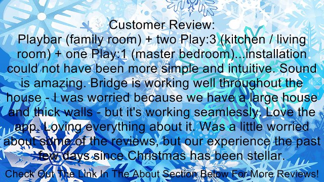 SONOS PLAYBAR TV Sound Bar/Wireless Streaming Music Speaker Review