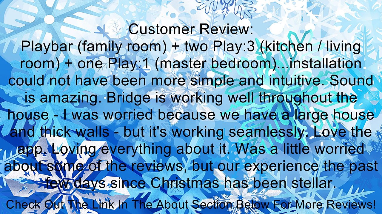 SONOS PLAYBAR TV Sound Bar/Wireless Streaming Music Speaker Review