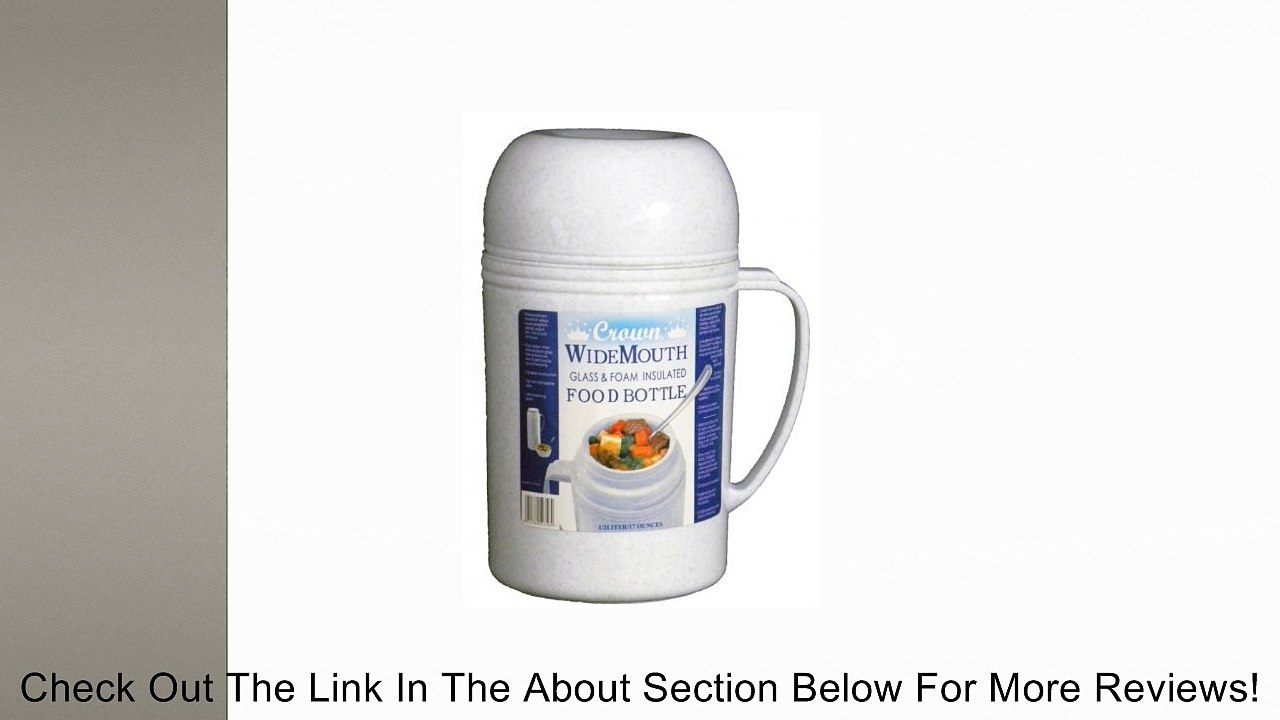 Crown Widemouth GLASS&FOAM INSULATED FOOD BOTTLE,0.5l Capacity Review
