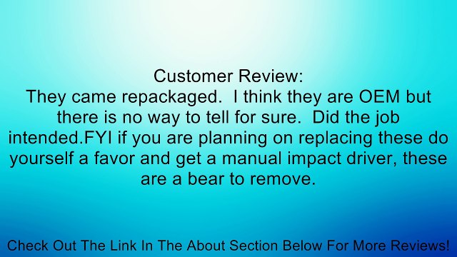 Honda Acura Brake Disc Screw Rotor Screws (Pack of 4) Review