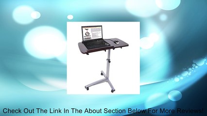 Multi-Usage Wood Split-Tabletop Rolling Tilted Laptop Desk Review
