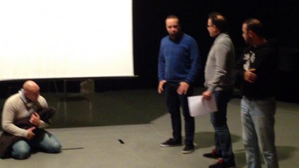 Répétition de la pièce de théâtre Djihad d'Ismaël Saïdi