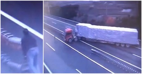 WATCH: Truck Driver Decides On A Killer Move And Makes An U-turn On A Highway In China