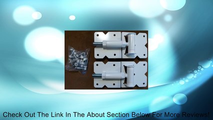 Vinyl Fence Hardware - Single Gate Kit - White (Vinyl Gate Hinges and Latch) Review