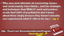 Shyness And Social Anxiety System eBook - Shyness And Social Anxiety Workbook Download