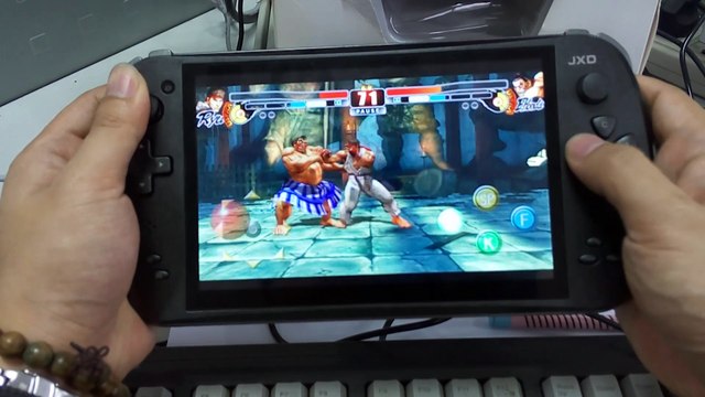 【01】Street Fighter 4 Ryu VS EHonda Walkthrough Review game Video on JXD S7800B Game Console handheld