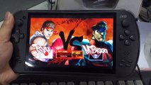 【07】Street Fighter 4 Ryu VS M.Bison Walkthrough Review game Video  on JXD S7800B Game Console handheld