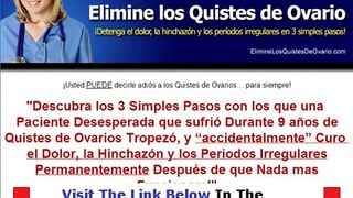 Elimine Los Quistes De Ovario  THE SHOCKING TRUTH Bonus + Discount