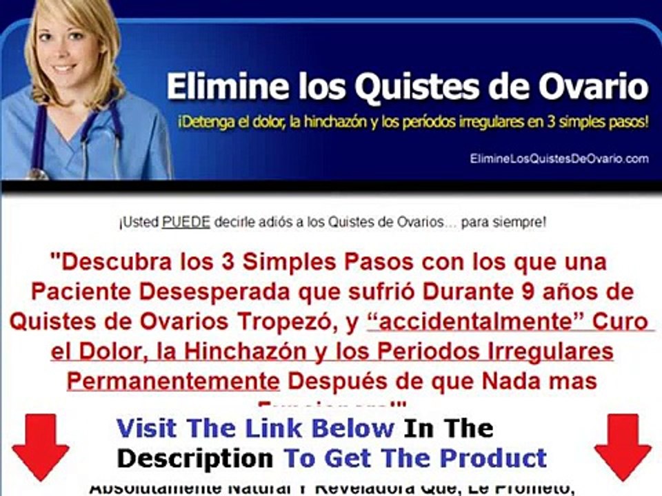 Elimine Los Quistes De Ovario  THE SHOCKING TRUTH Bonus + Discount