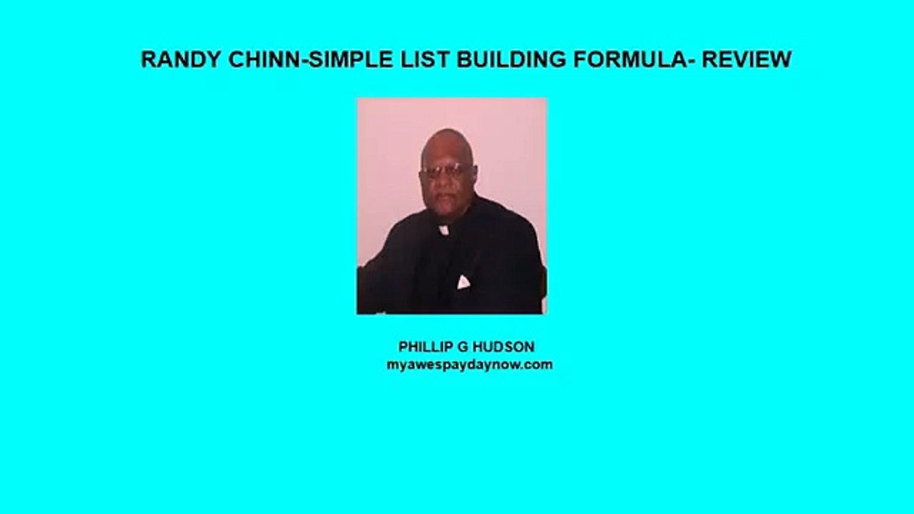 RANDY CHINN- SIMPLE LIST BUILDING FORMULA- REVIEW