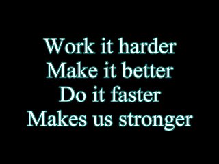 Daft Punk-Harder Better Faster Stronger (Lyrics)