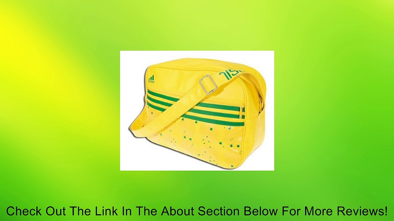 Adidas BRAZIL World Cup Messenger Gym Shoulder School Work PC Bag Review