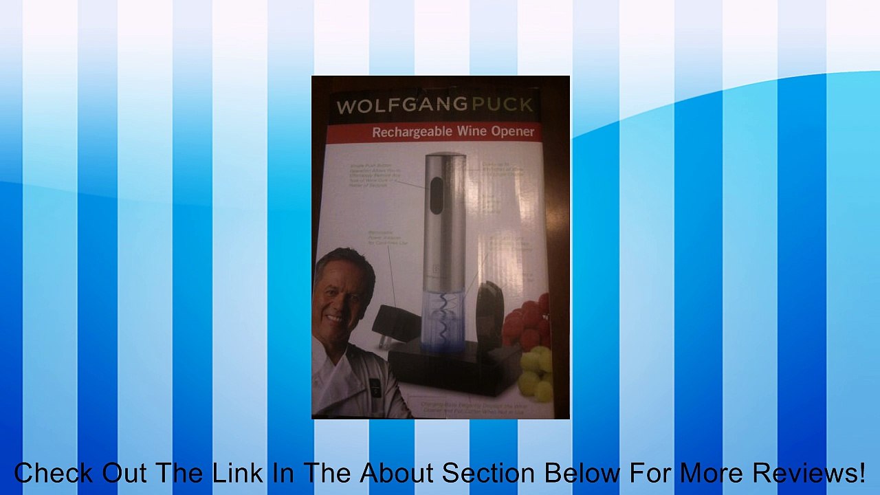 Wolfgang Puck Stainless Steel Wine Opener Review