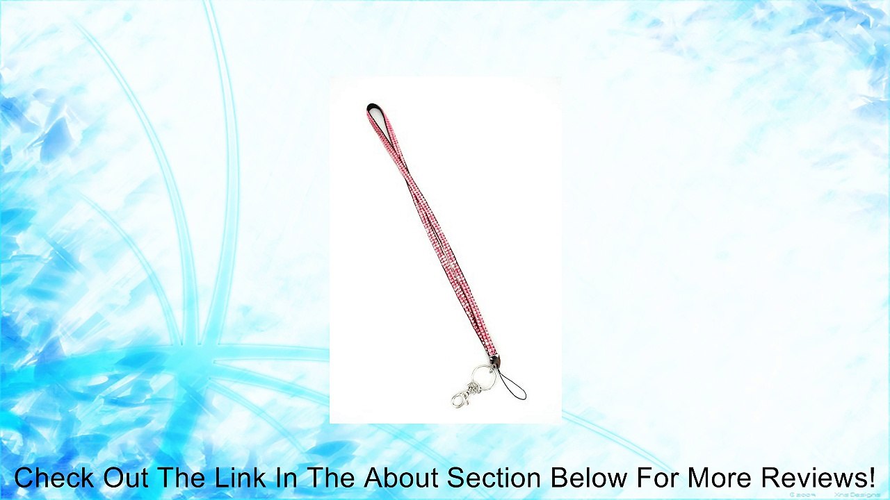 Colored Rhinestone Lanyards with ID Badge Holder & Key Chain Attached || Perfect for Nurses, Doctors, Lawyers, Gifts, Students and Anyone Else Who is Required to Wear an ID Badge or Simply us as a Rhinestone Keychain (REGULAR ROSE PINK) Review