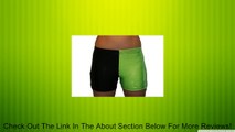 Four Panel Metallic Spandex Compression Shorts in 3 lengths Review