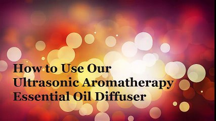 Emmi's Essentials - Essential Oil Diffuser Set Up