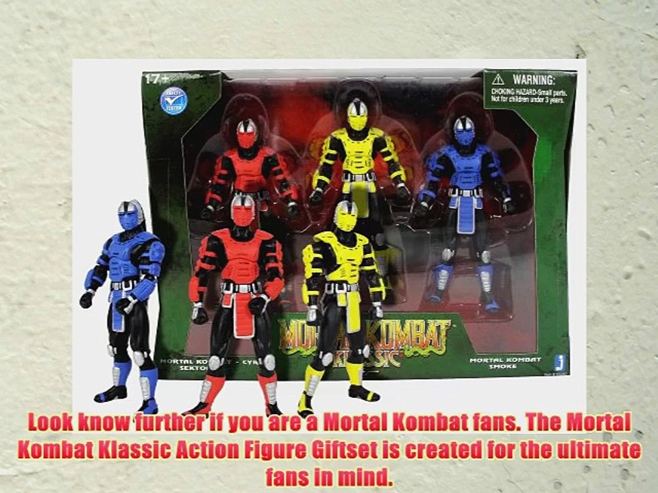 Cyrax Sektor Smoke ~4 Mini-Figure Set: Mortal Kombat Klassic Action Figure Giftset - Holiday Gift Guide