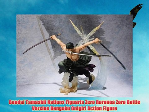 Bandai Tamashii Nations Figuarts Zero Roronoa Zoro Battle Version Rengoku Onigiri Action Figure - Holiday Gift Guide