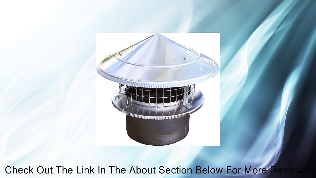 Rain Cap 6 for round single wall flue w/inside diameter = 6 Inches,stainless chimney cap Review