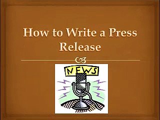 How to Write a Press Release